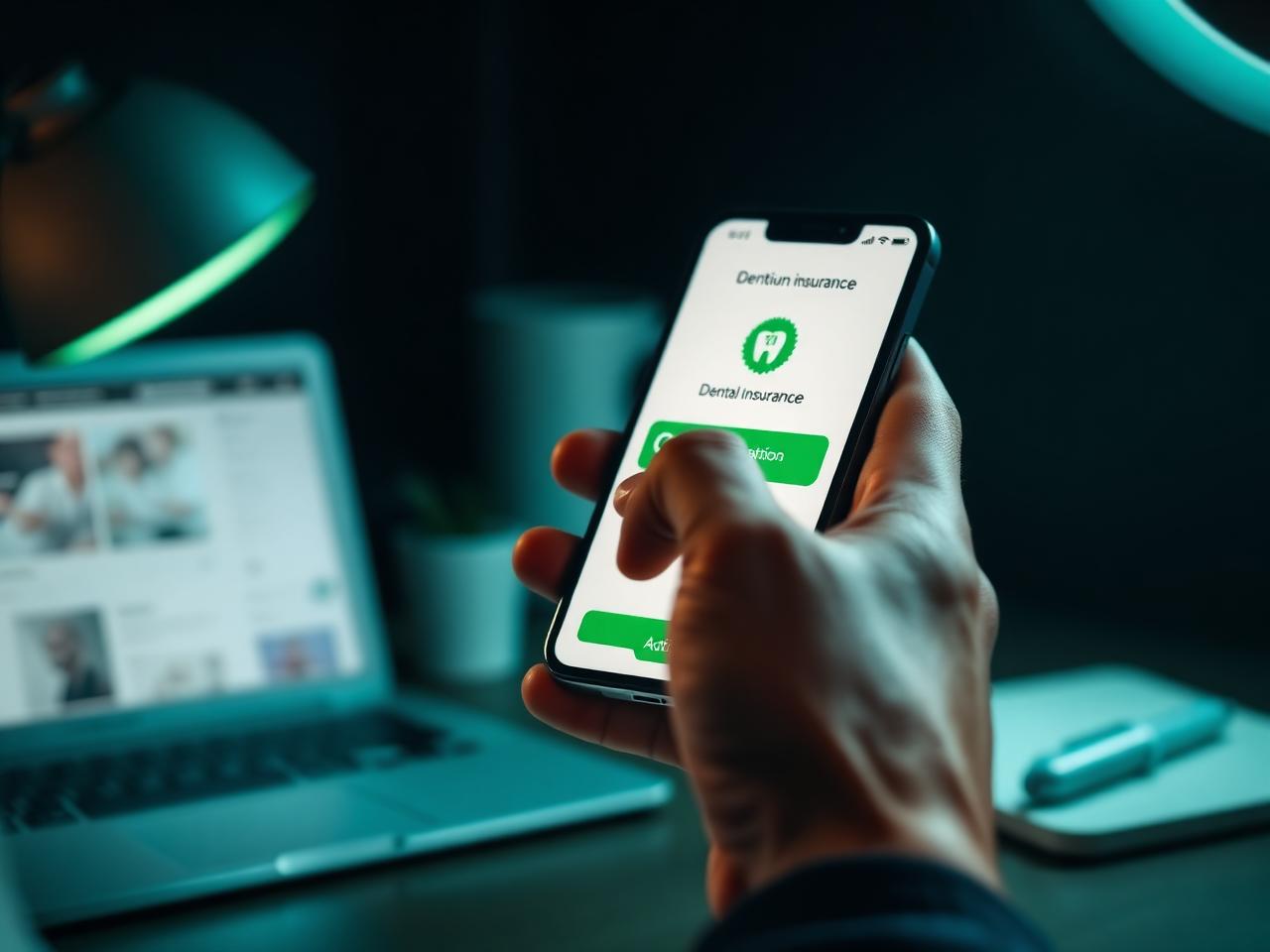Real-time dental insurance eligibility check on a phone