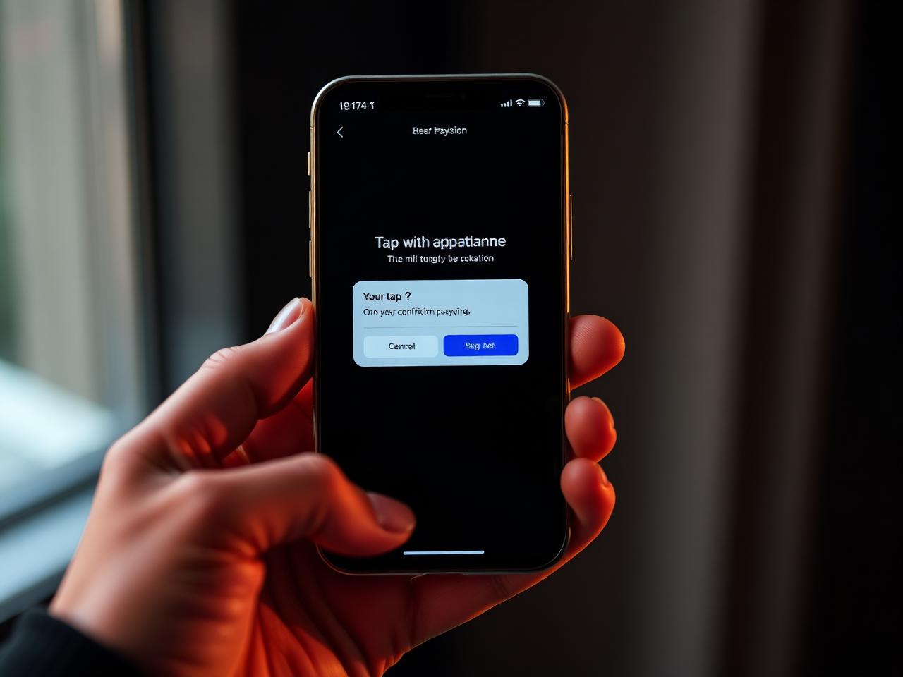 Patient confirming a one-tap dental payment on a phone